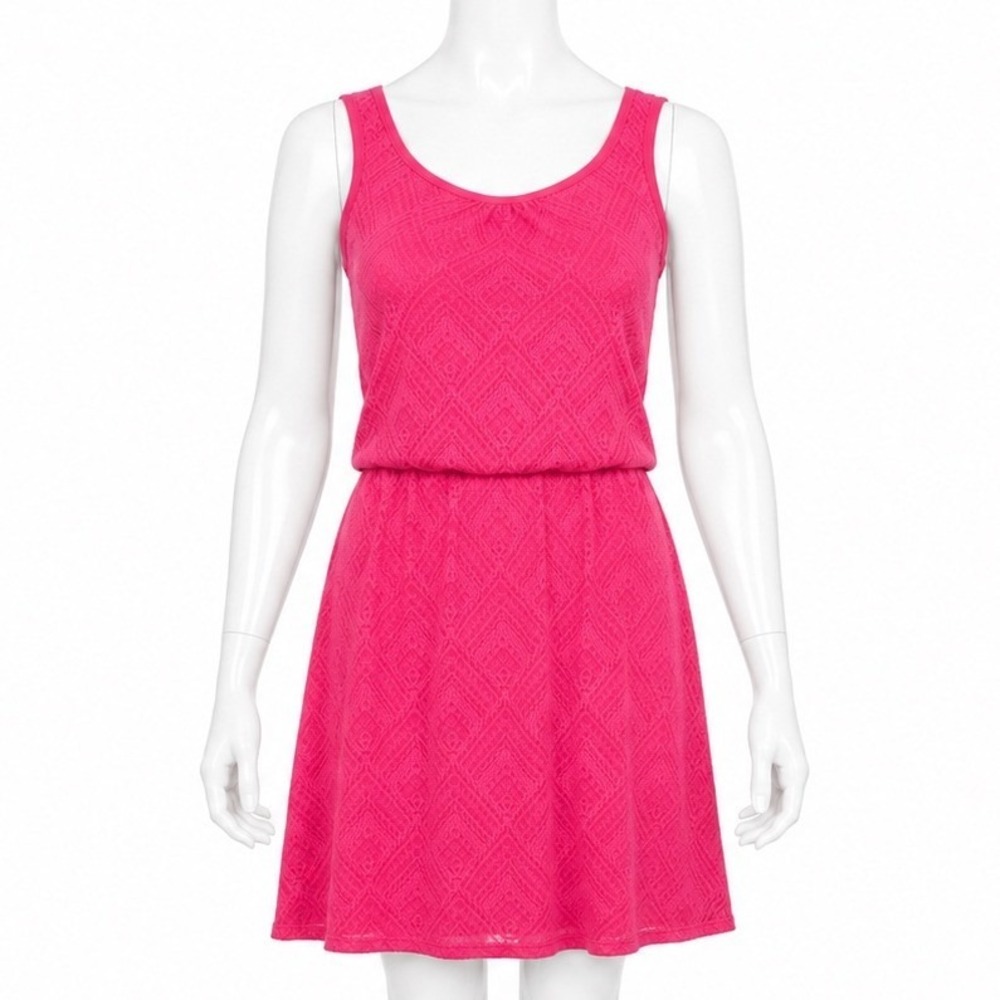 Prana Mika Pink Tank Dress Women's XS Sleeveless Layered Outdoor Athleisure